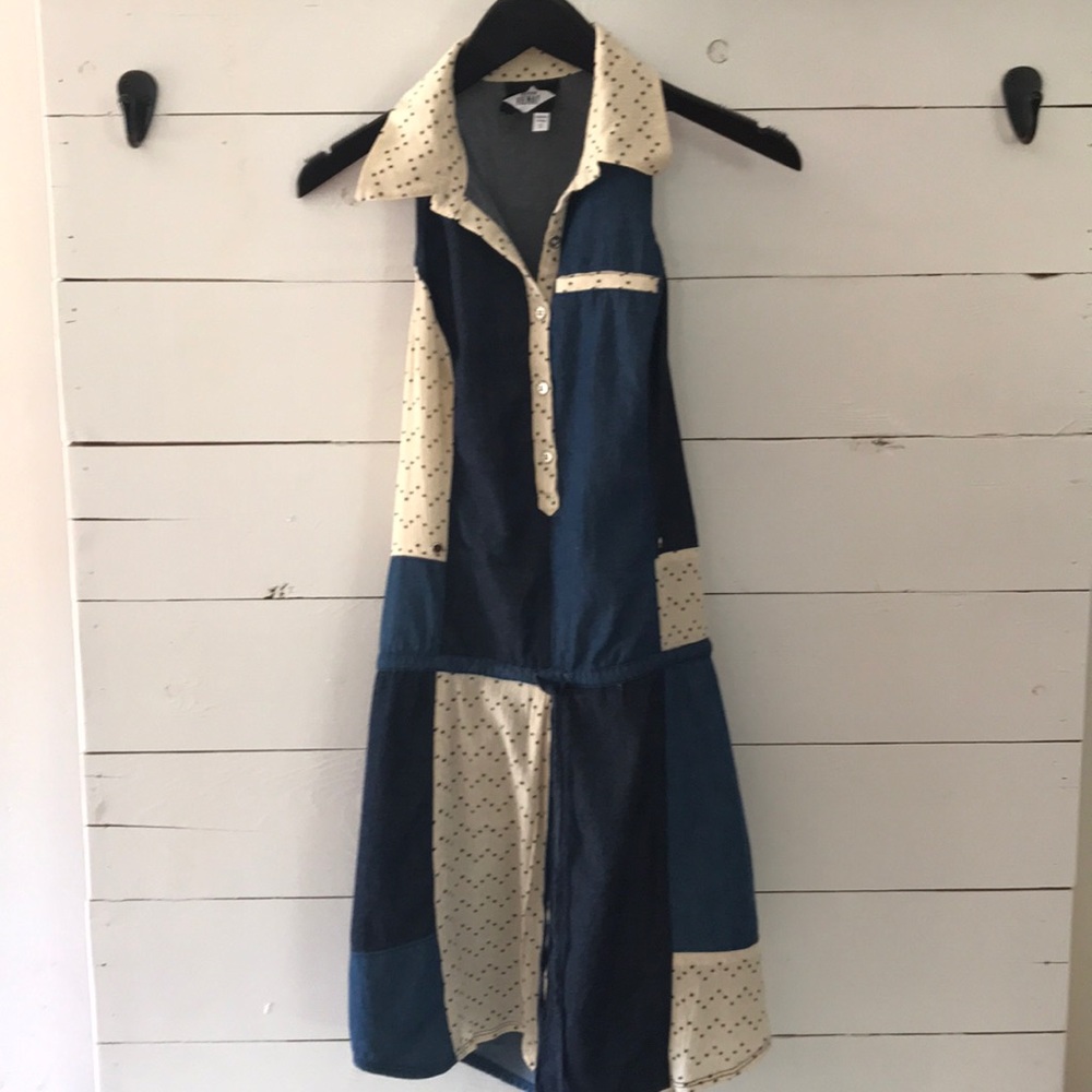 Vena Cava denim-like patchwork tank dress size S
